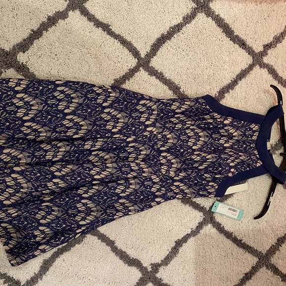 Speechless Blue Lace Dress - Picture 2 of 3